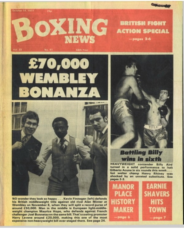 Boxing News magazine  14.10.1977 Download pdf